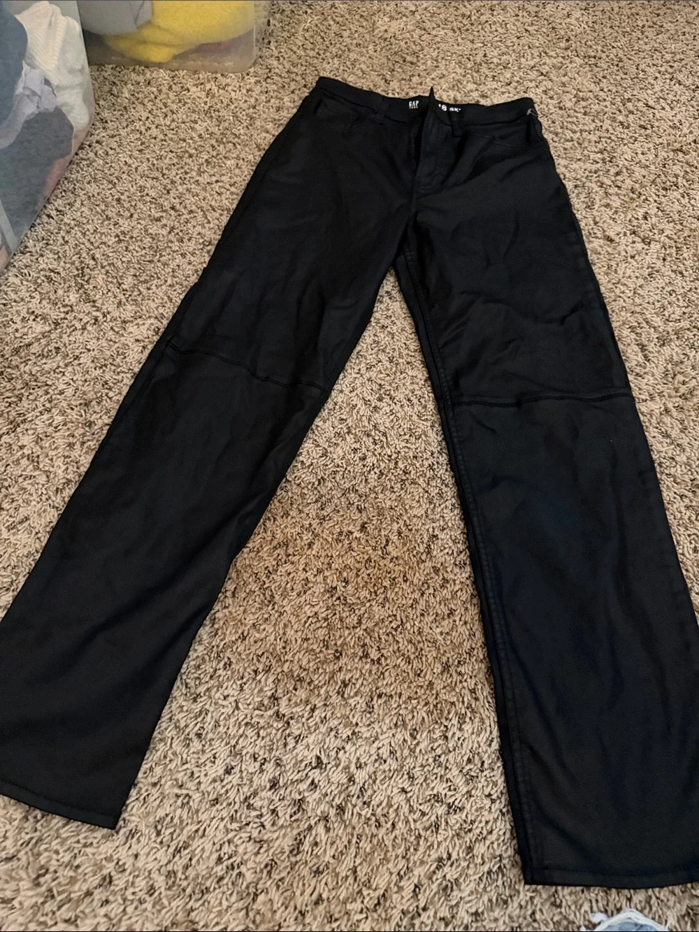 GAP Black stretchy Straight-Leg Jeans for Kids